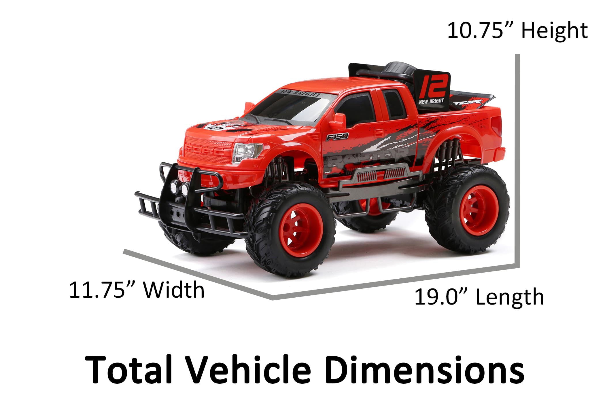 New Bright (1:10) Ford F-150 SVT Raptor Battery Radio Control Truck， 61079LSU