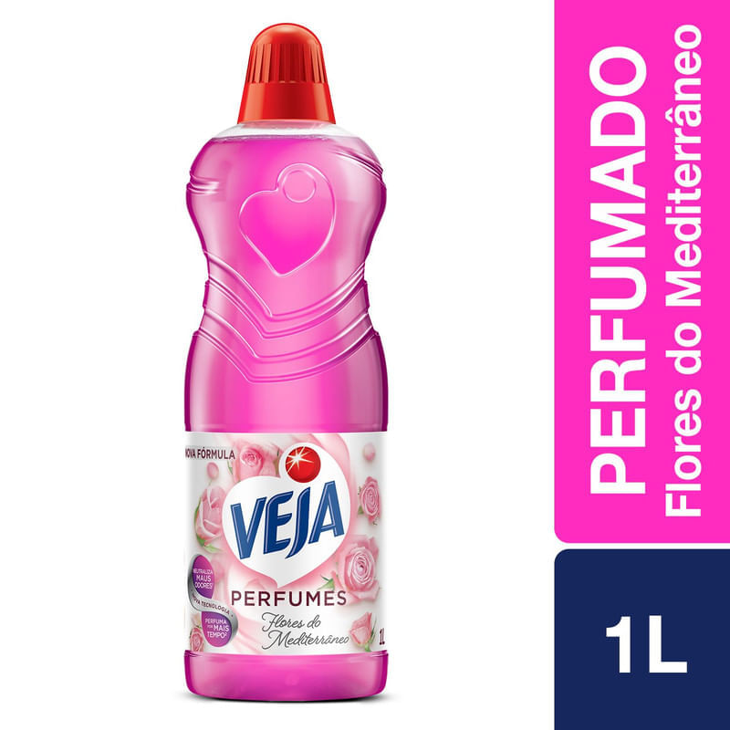 Limpador Perfumado Veja Flores do Mediterraneo - 1L