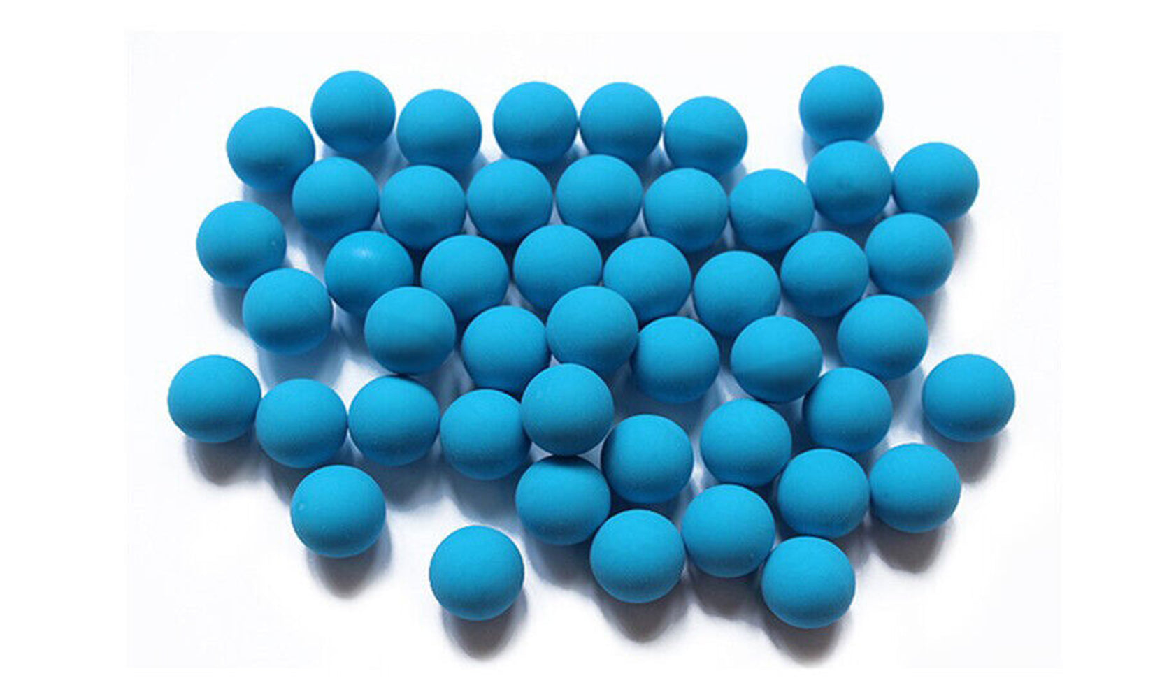 Wearable4U New Reusable Training Soft Rubber Balls 100 pack .43 Caliber (Blue Color)