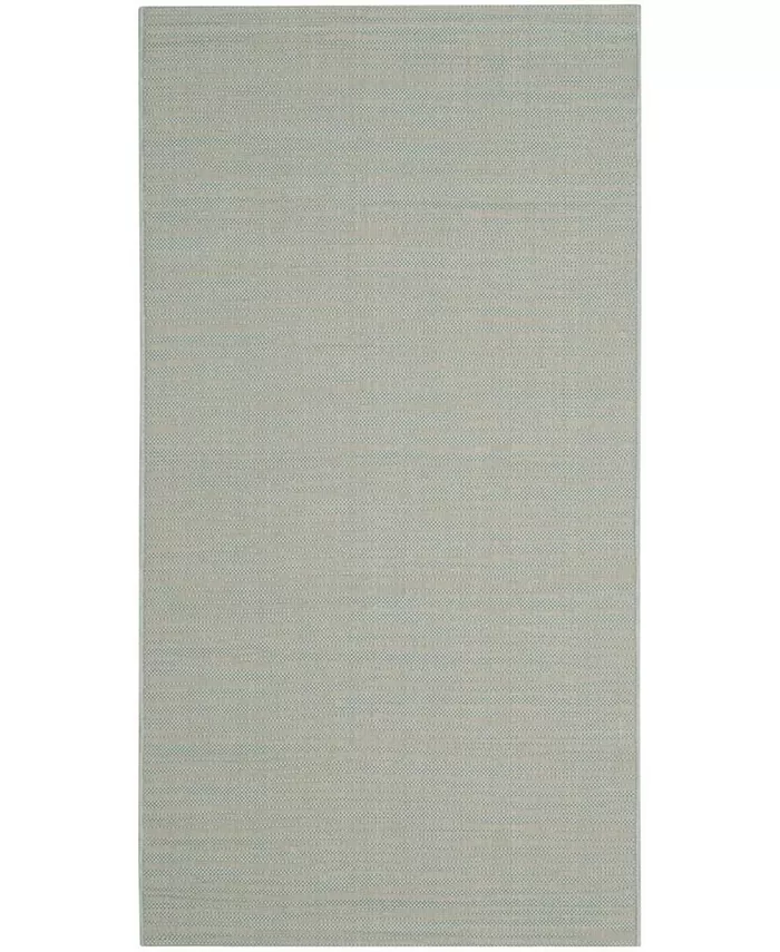 Safavieh Courtyard Aqua and Cream 2' x 3'7