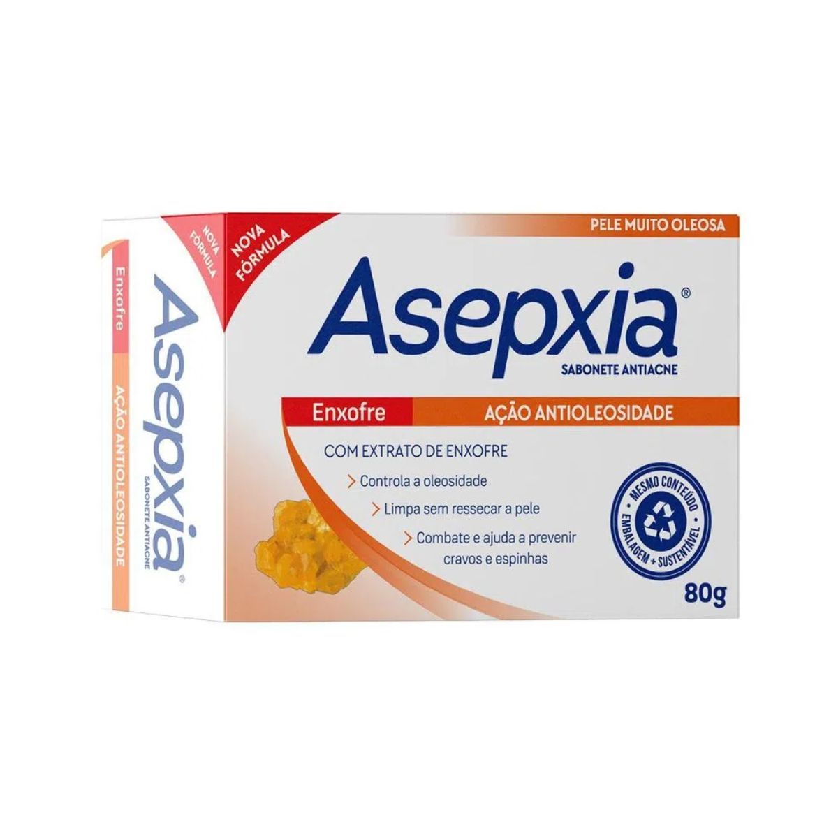 Sabonete em Barra Asepxia Enxofre 80 g