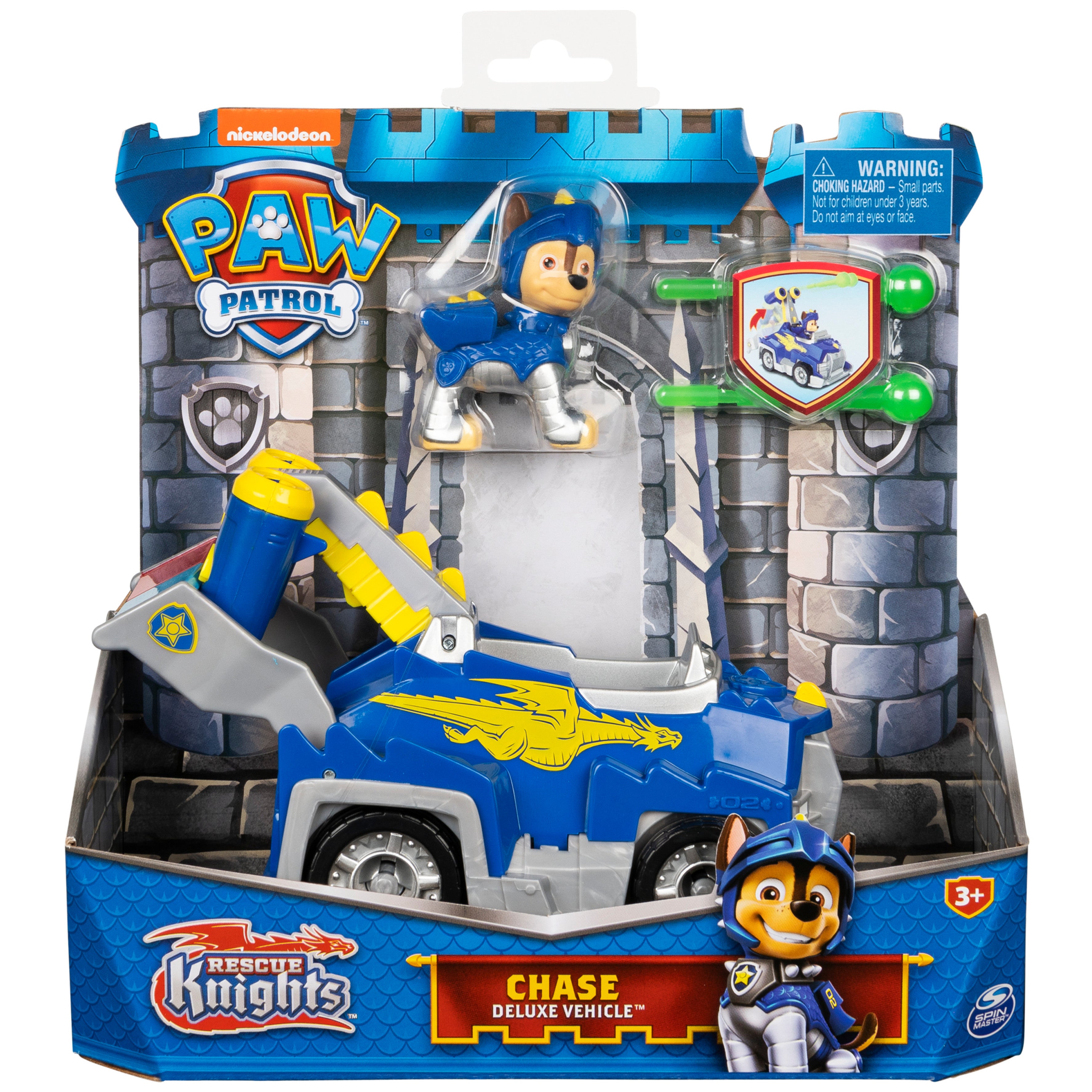 PAW Patrol: Rescue Knights - Transforming Car with Chase Action Figure