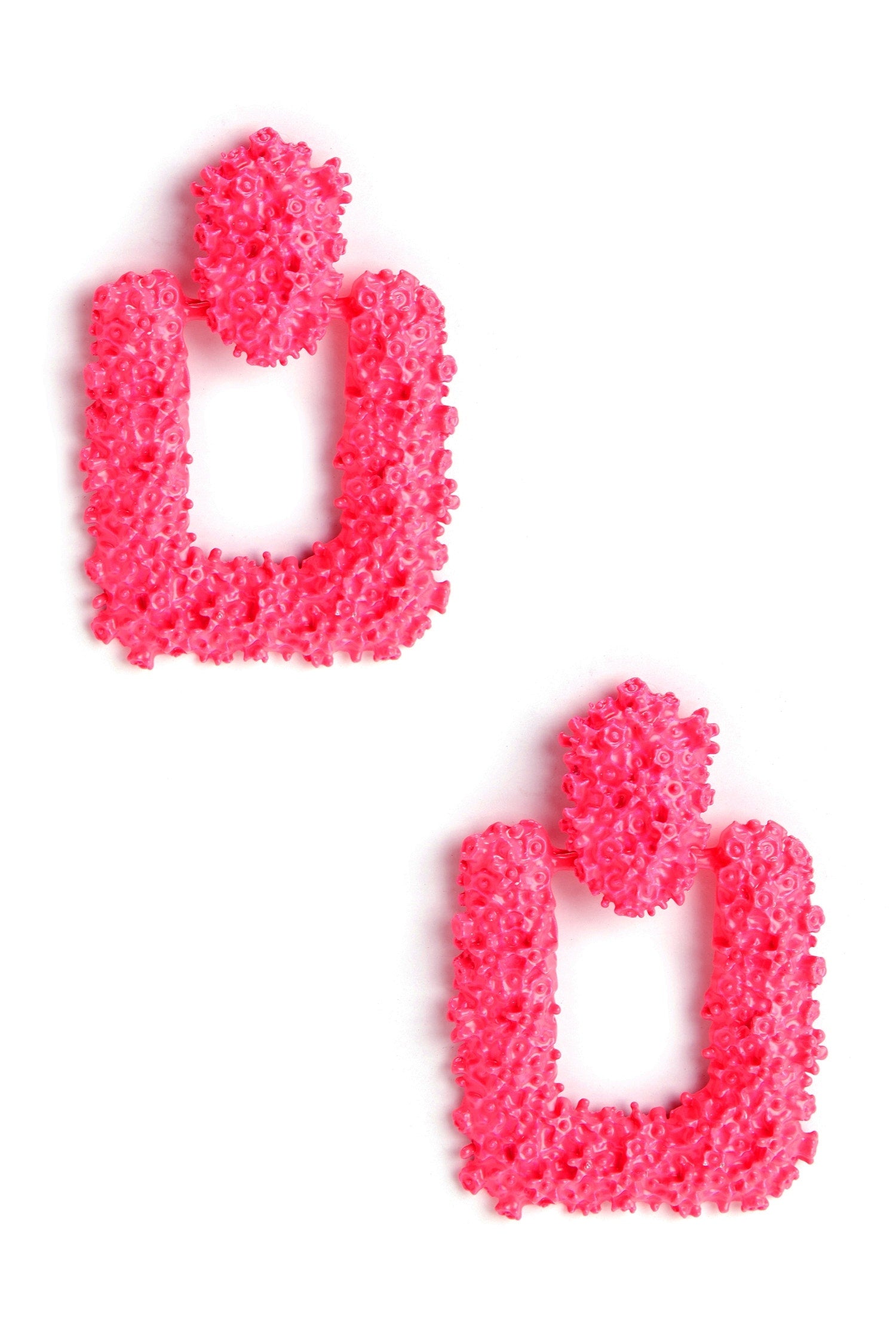 Door Knocker Neon Earrings