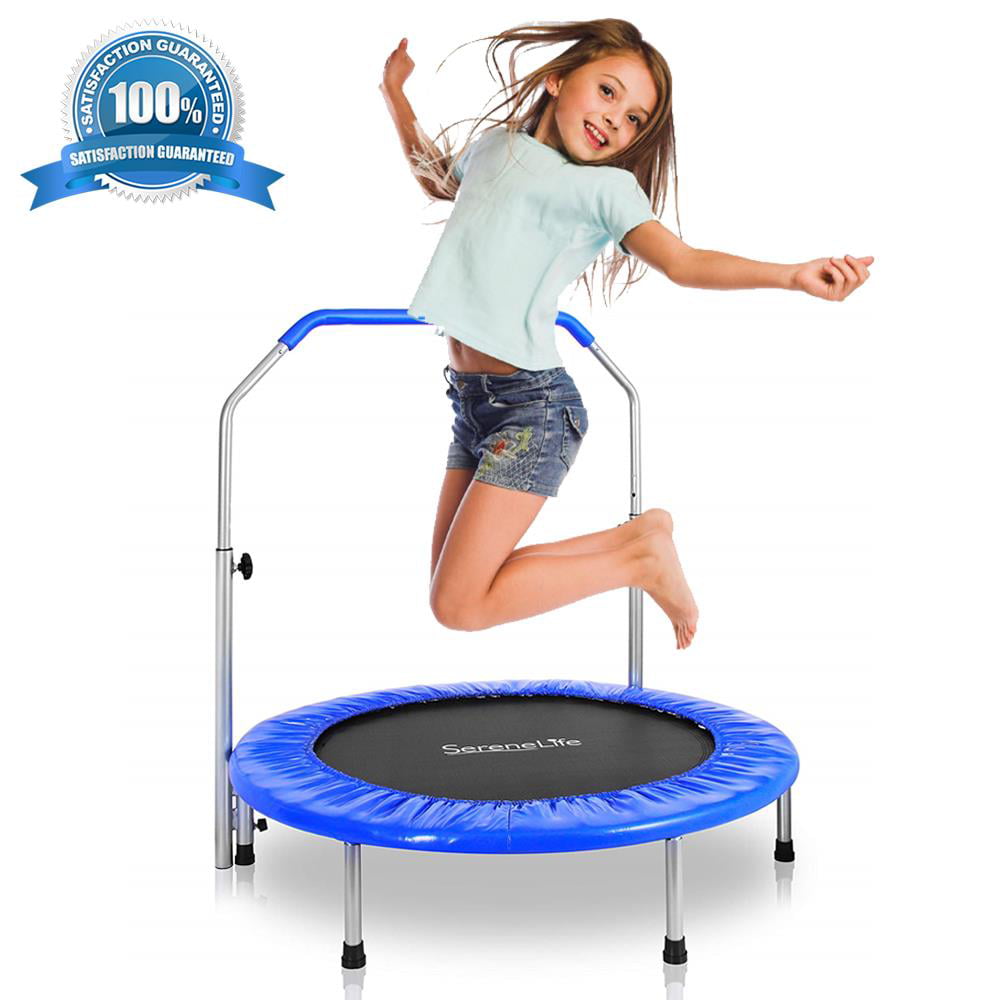 SereneLife SLSPT365 - Jumping Fun Sports Trampoline， Kids Size