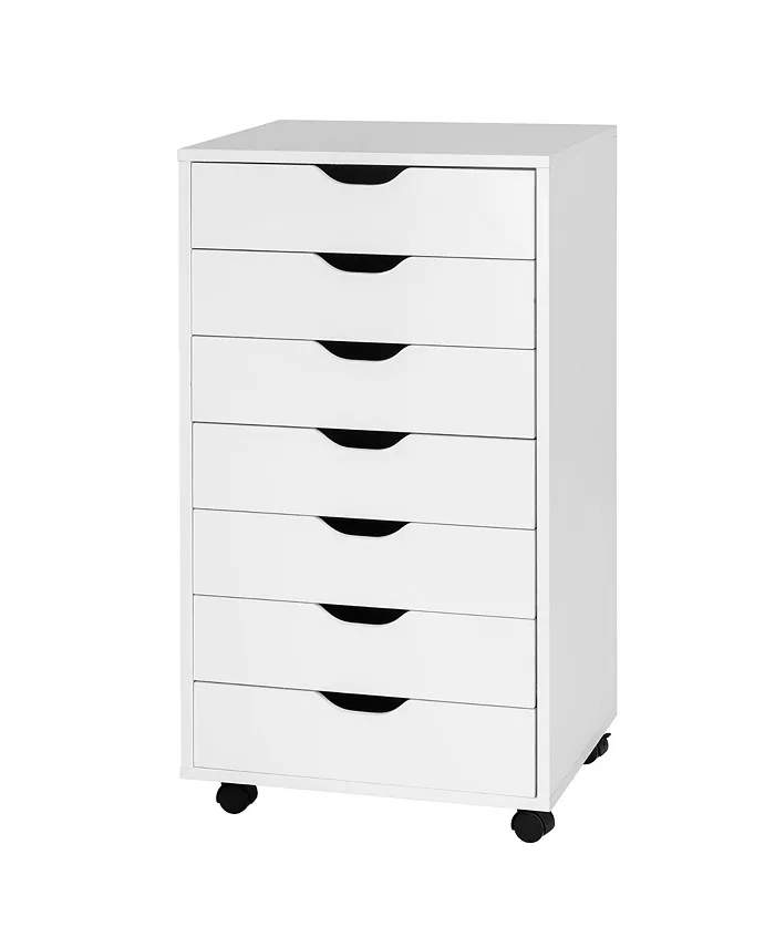 Costway 7 Drawer Chest Storage Dresser Floor Cabinet Organizer