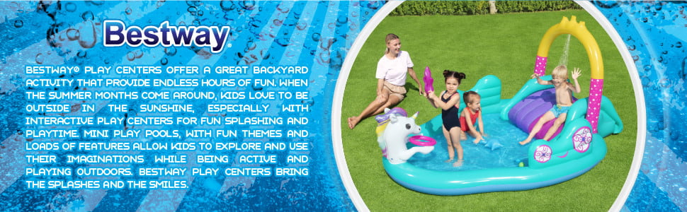 H2OGO! Magical Unicorn Carriage Play Pool Center