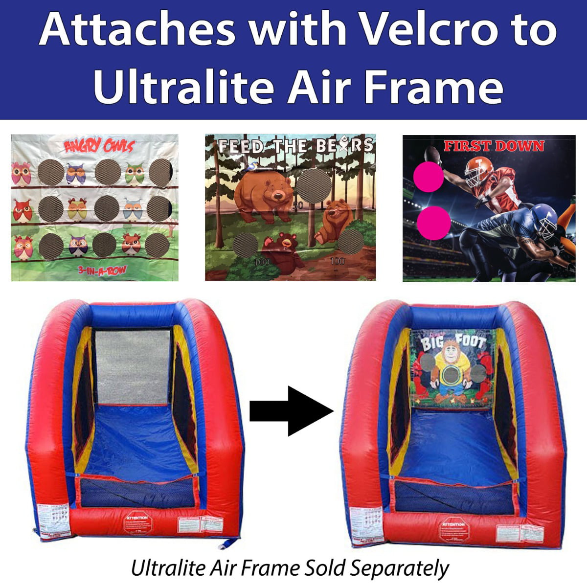 Pogo UltraLite Commercial Inflatable Air Frame Game， Decorate the Tree