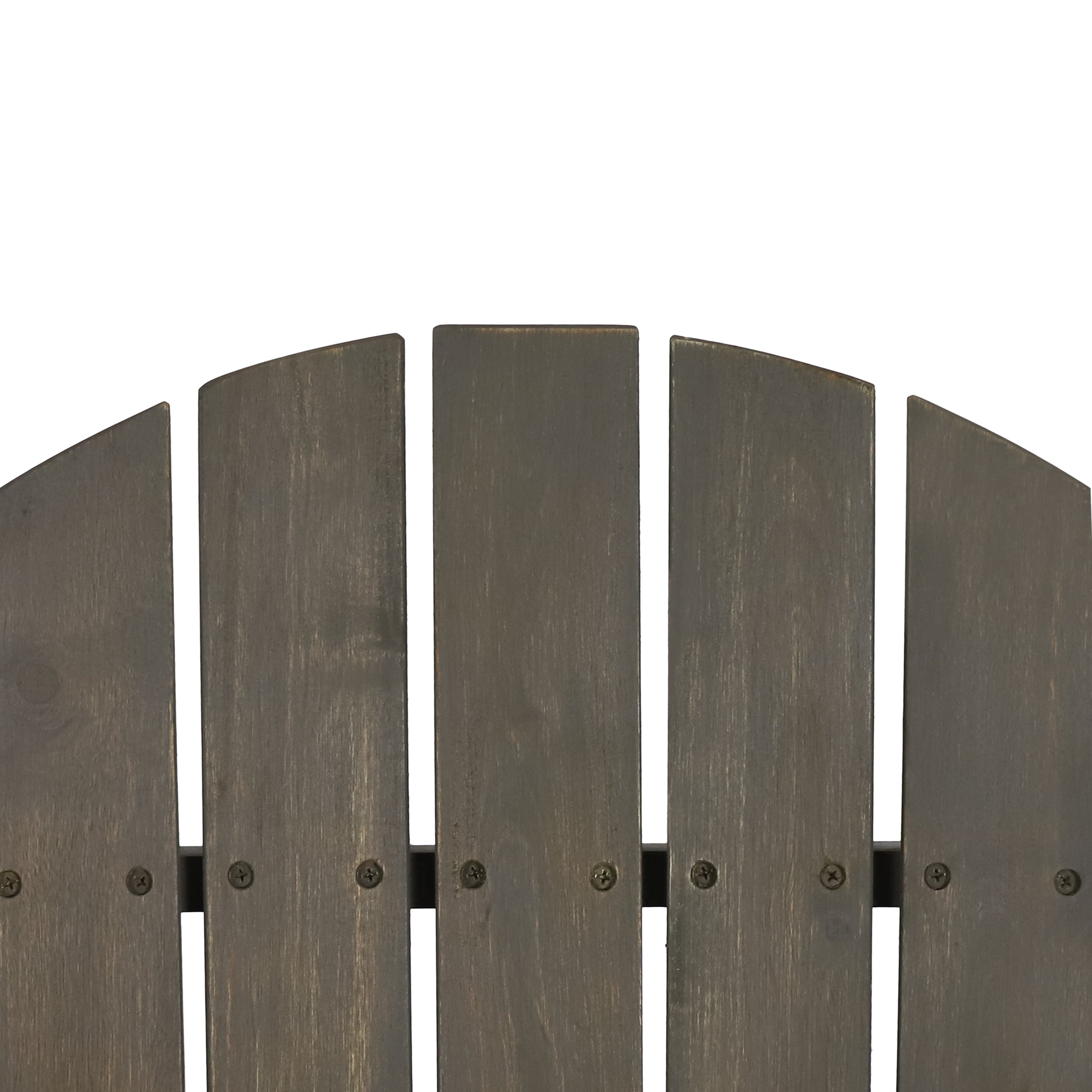 Benson Outdoor 5 Piece Acacia Wood/ Light Weight Concrete Adirondack Chair Set with Fire Pit