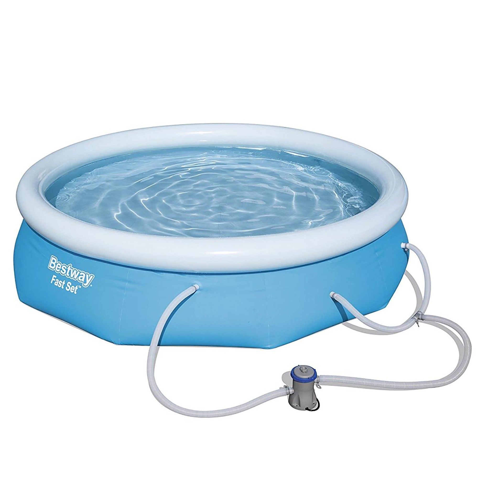 Bestway Fast Set Swimming Pool Set with 330 GPH Filter Pump， 10' x 30