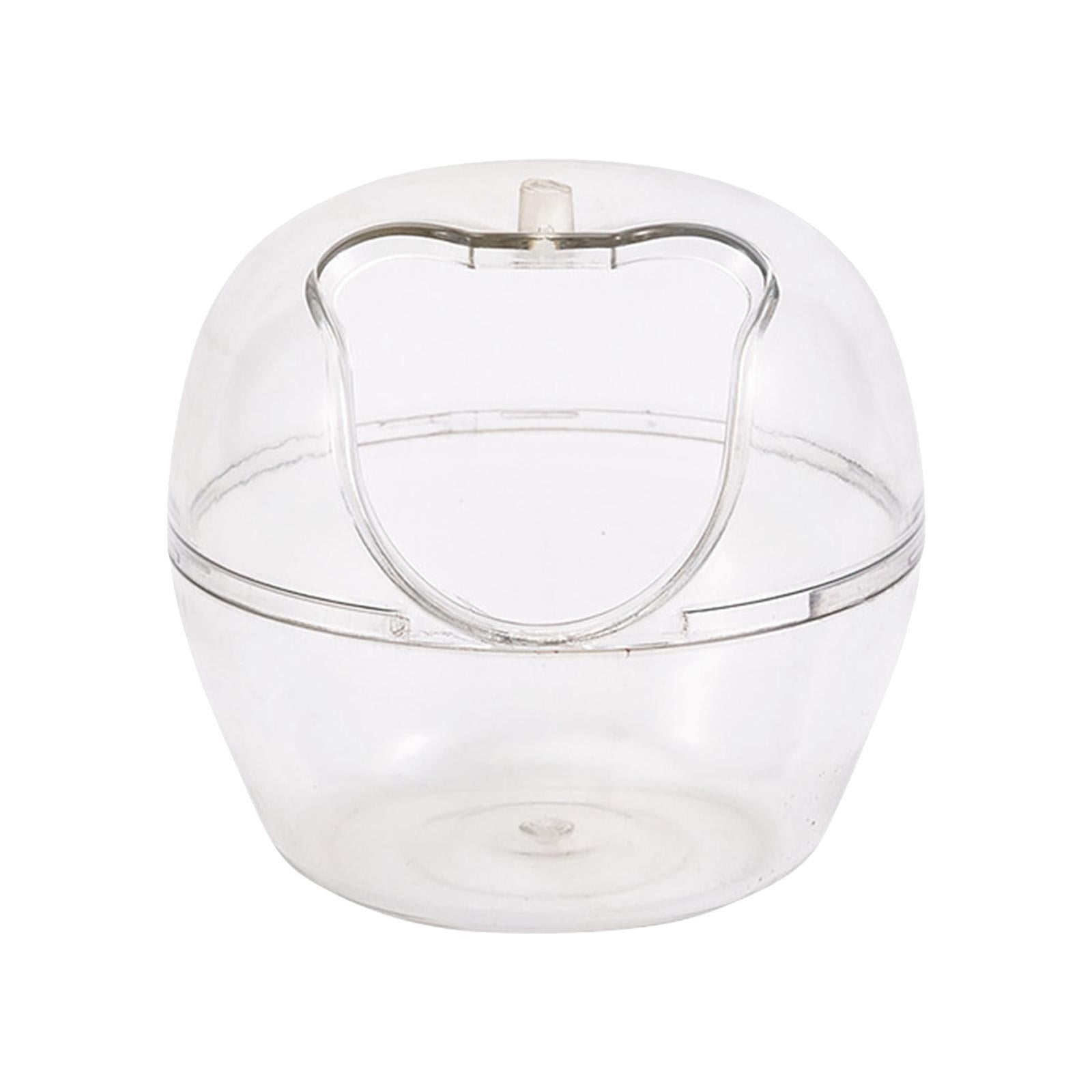 Clear Hamster Cage Nest Bed Easy Cleaning Hamster House for Syrian Hamsters Small