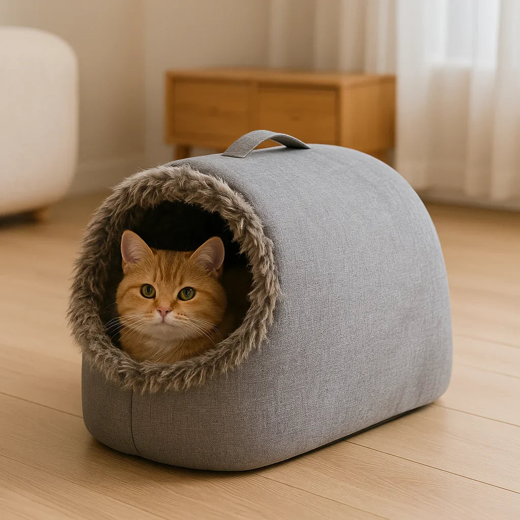 Warm Cat Bed House | Cozy Washable Nest for Comfort & Security