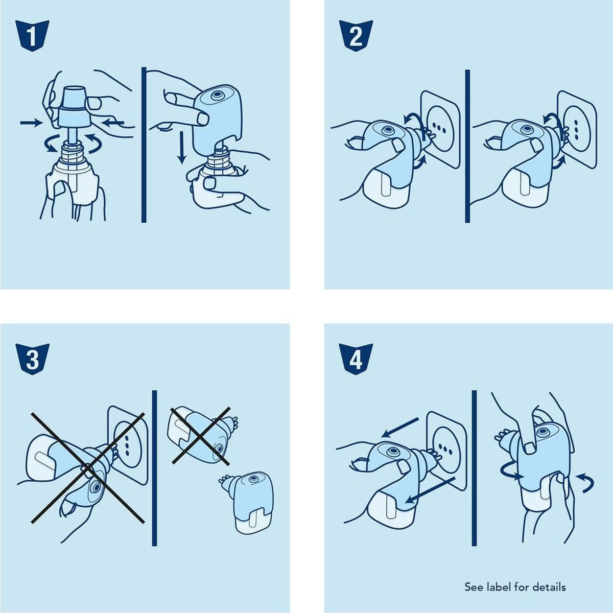 Repelente Eletrico Liquido Raid 45 Noites 3UN Refil de 32,9ml