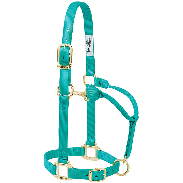 Weaver Green Nylon Pony Horse Halter Original Adjustable Chin and Throat Snap
