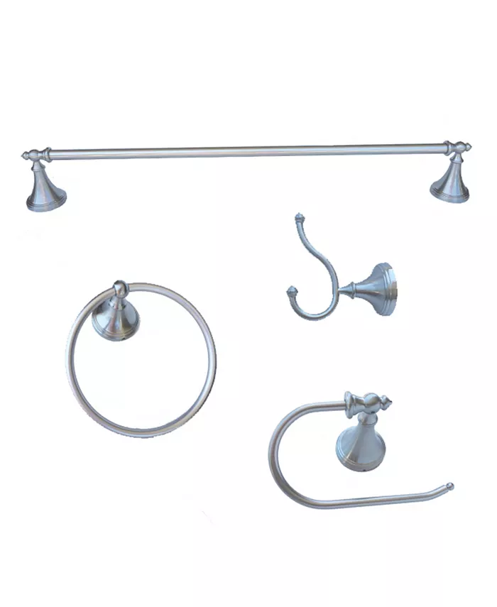 Arista Bath Products Arista Annchester 4-Pc. Set Satin Nickel Finish