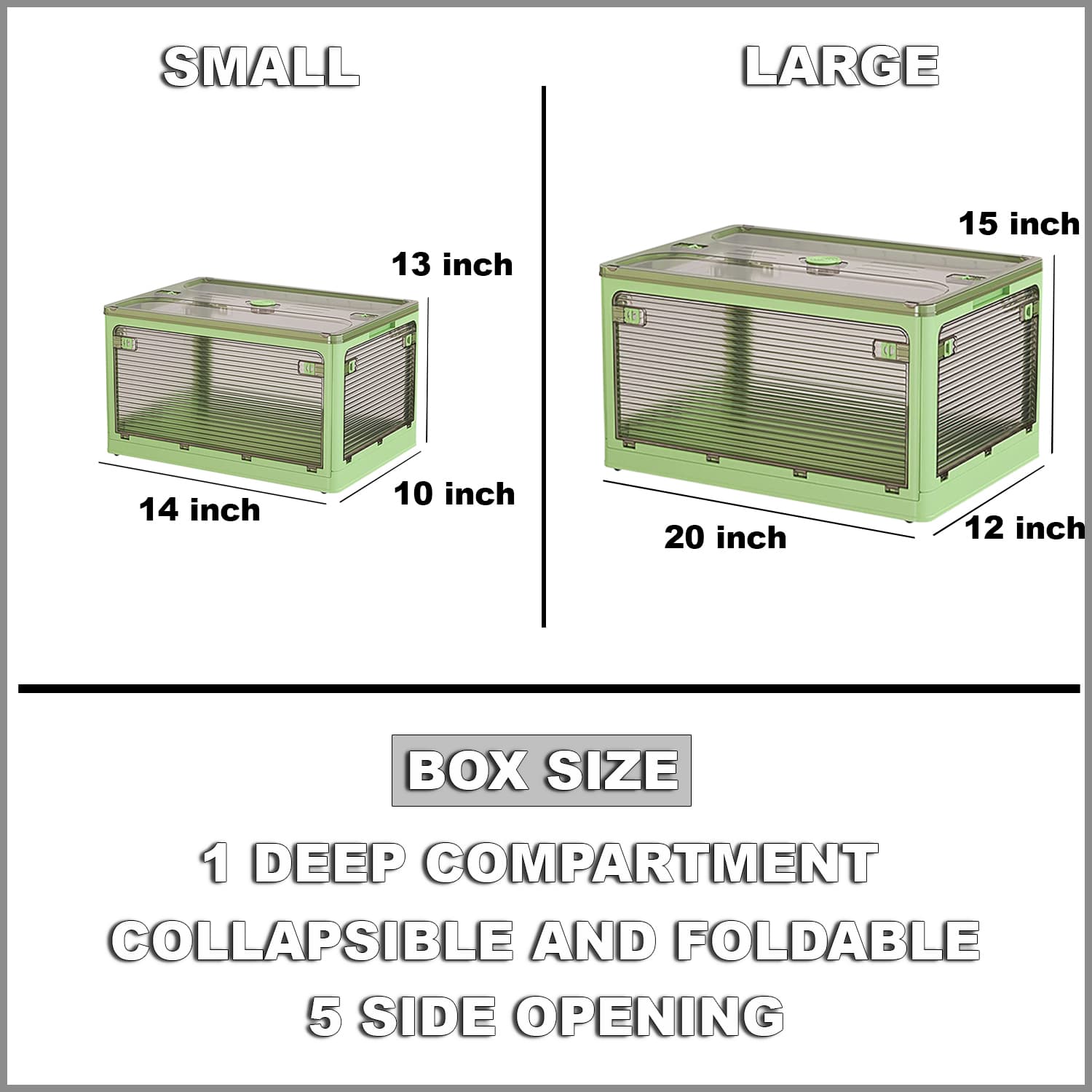 HandmadeTrasures® Storage Containers, For Clothes, Blankets, Kitchen Items, with 4 Wheels