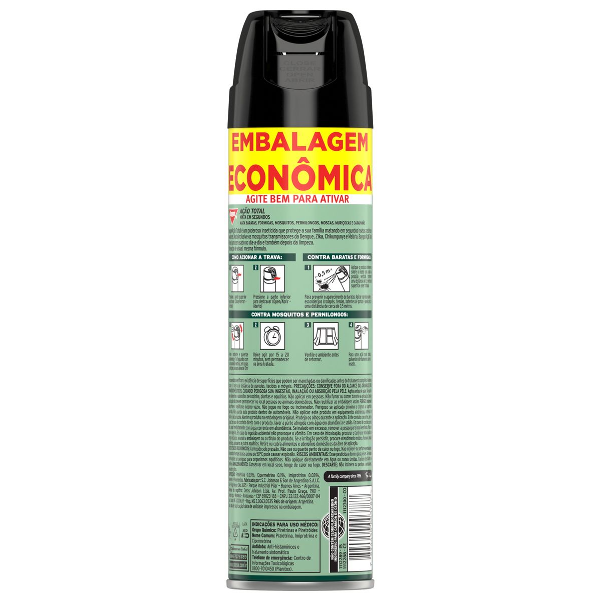 Inseticida Aerossol Baygon Acao Total 360ml