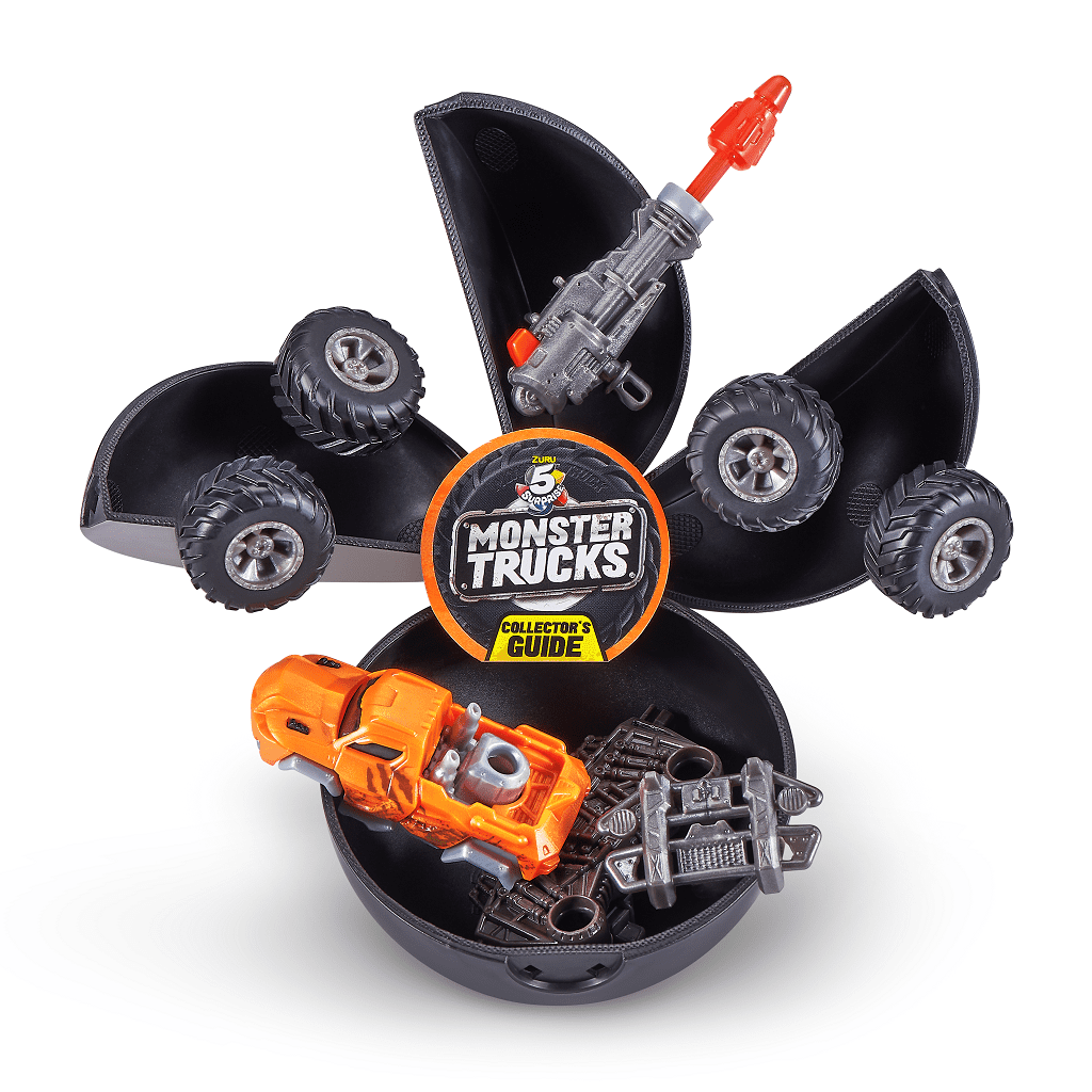 ZURU 5 Surprise Monster Trucks Series 1 Mystery Collectible Capsule