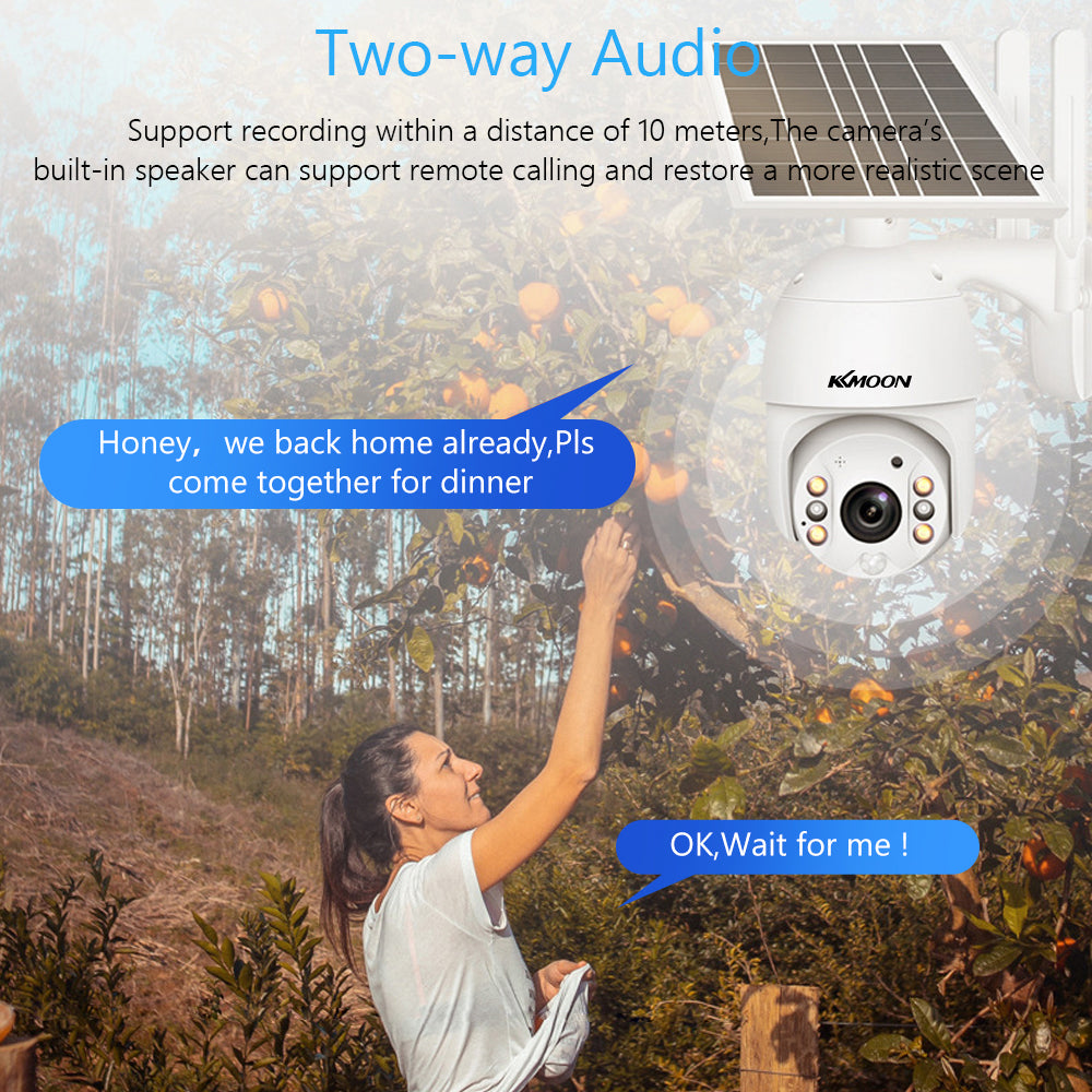 Wireless Surveillance Camera， 1080P Video， 2MP Waterproof Outdoor Rechargeable Battery Security Camera with Full Color Night Vision Support PIR Human Detection， 2-Way Audio， Remote Access