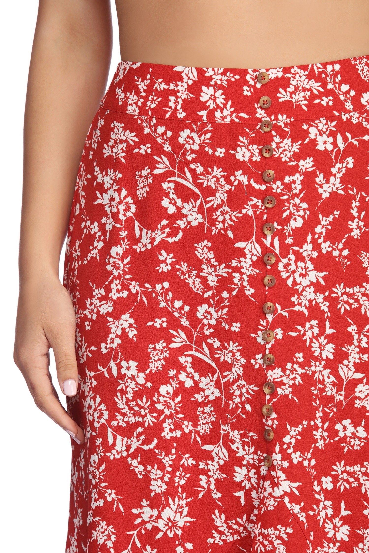 On Vacay Floral Maxi Skirt