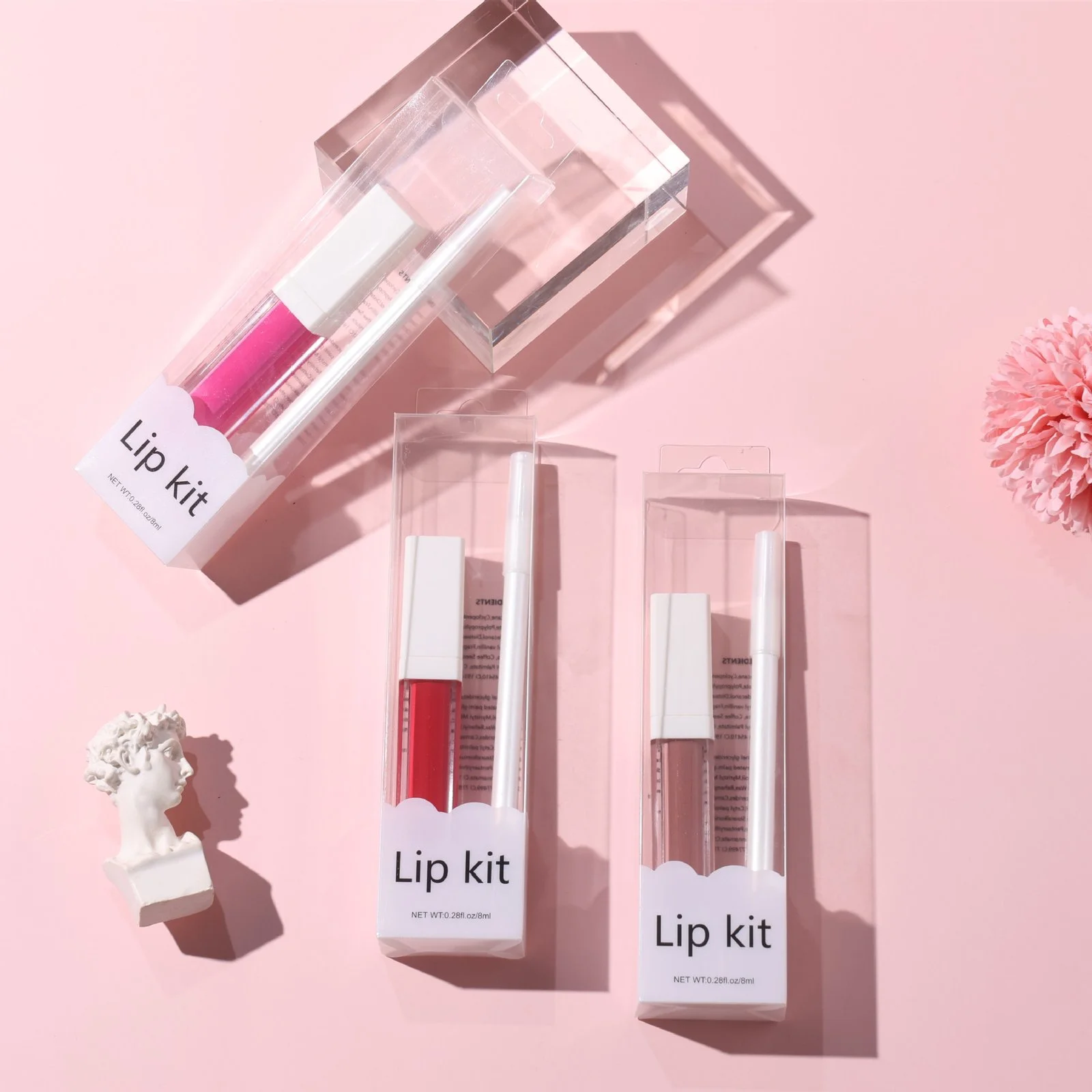Private Label Waterproof Long Lasting Matte Liquid Lipstick with Lip Liner Kit