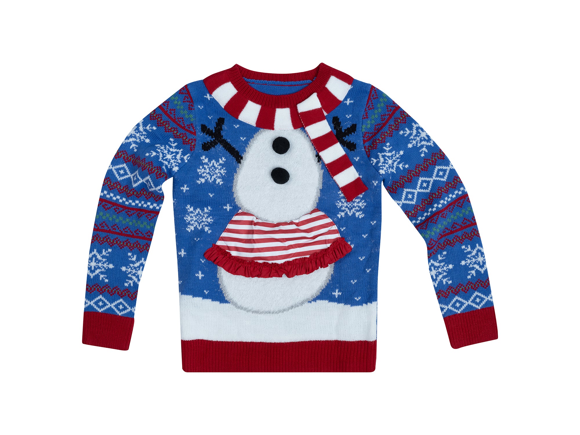 Jolly Sweaters Snowman Family Christmas Girls Sweater