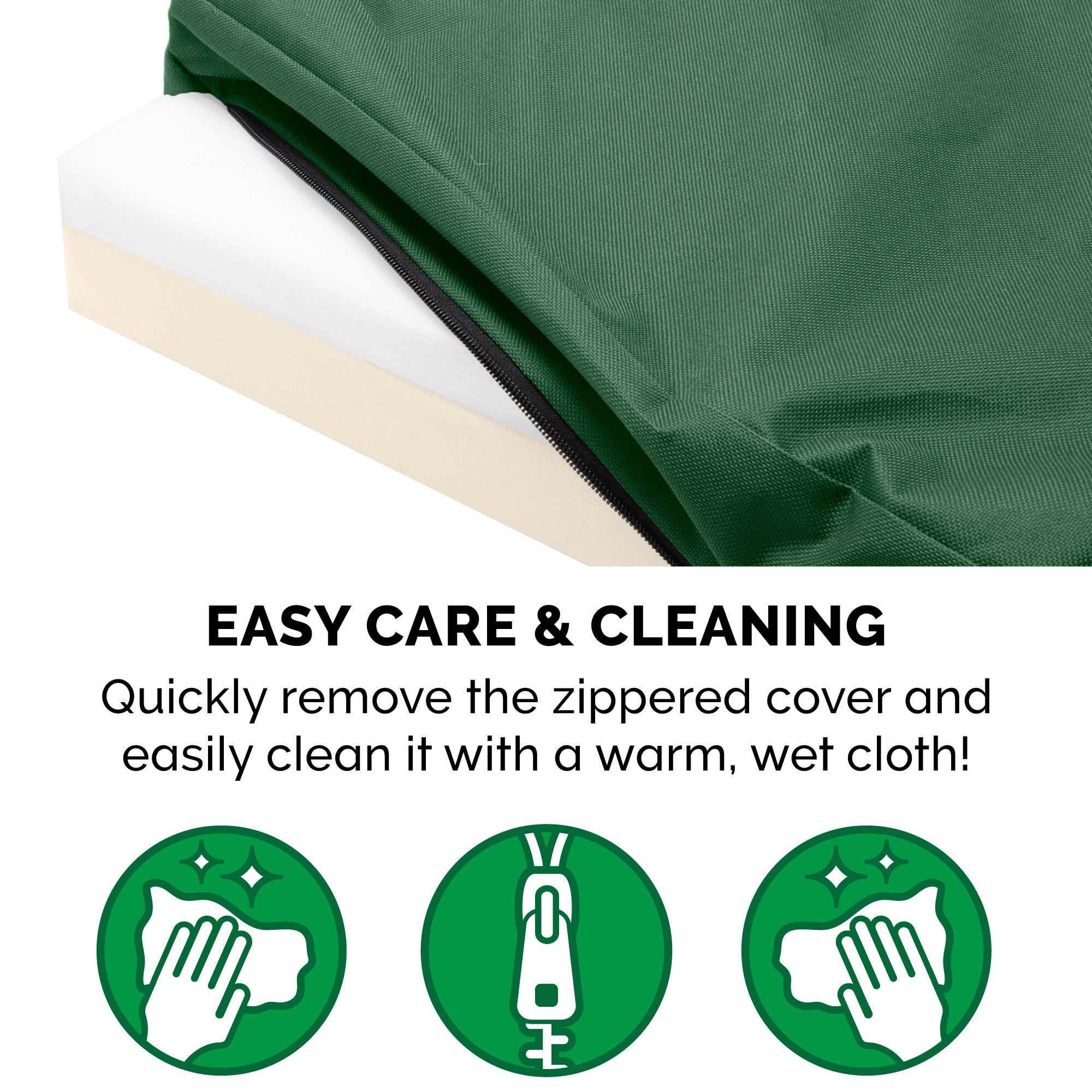 FurHaven Pet Products | Deluxe Memory Foam Oxford Indoor/Outdoor Water-Resistant Bed for Dogs and Cats， Forest， Jumbo