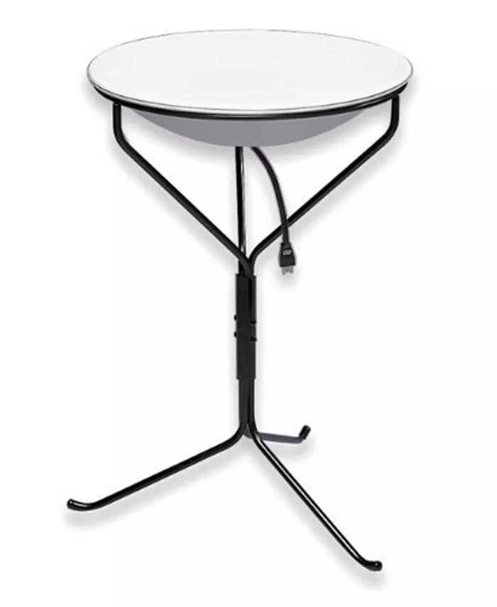 Allied Precision API 970 20-Inch Diameter Heated Bird Bath with Metal Stand