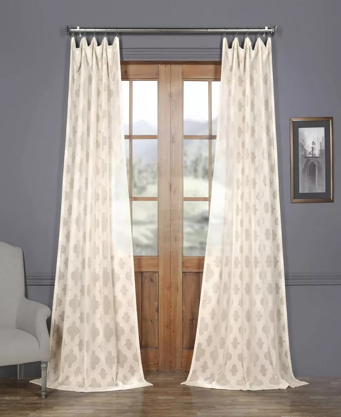 Exclusive Fabrics Furnishings Calais Tile Sheers