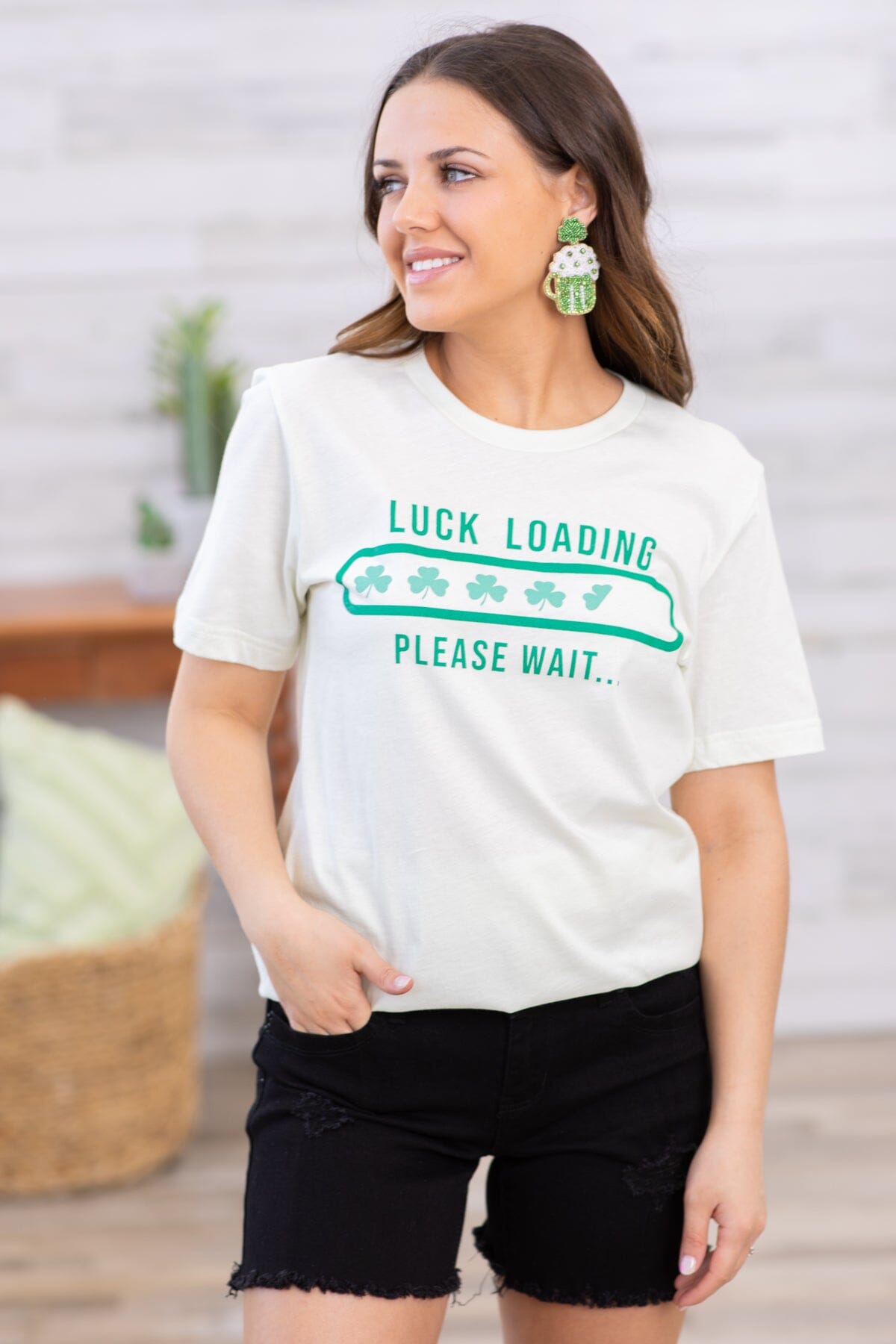 YMI Black Two Button Hem Shorts