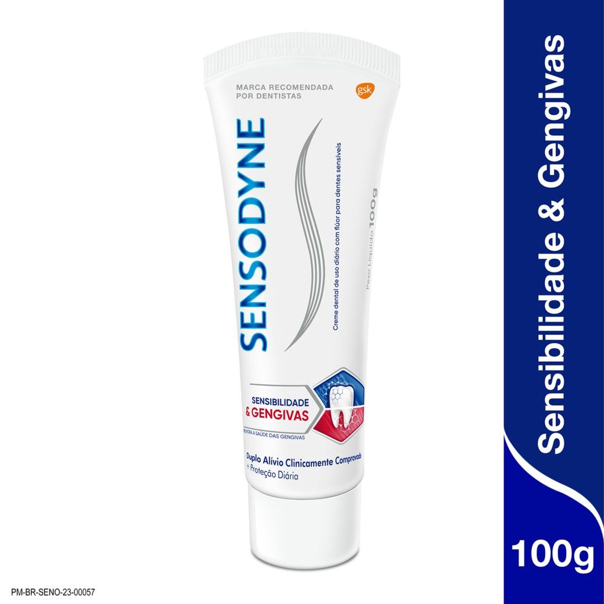 Sensodyne Creme Dental Sensibilidade & Gengivas para Dentes Sensiveis e Sangramentos na Gengiva 100g