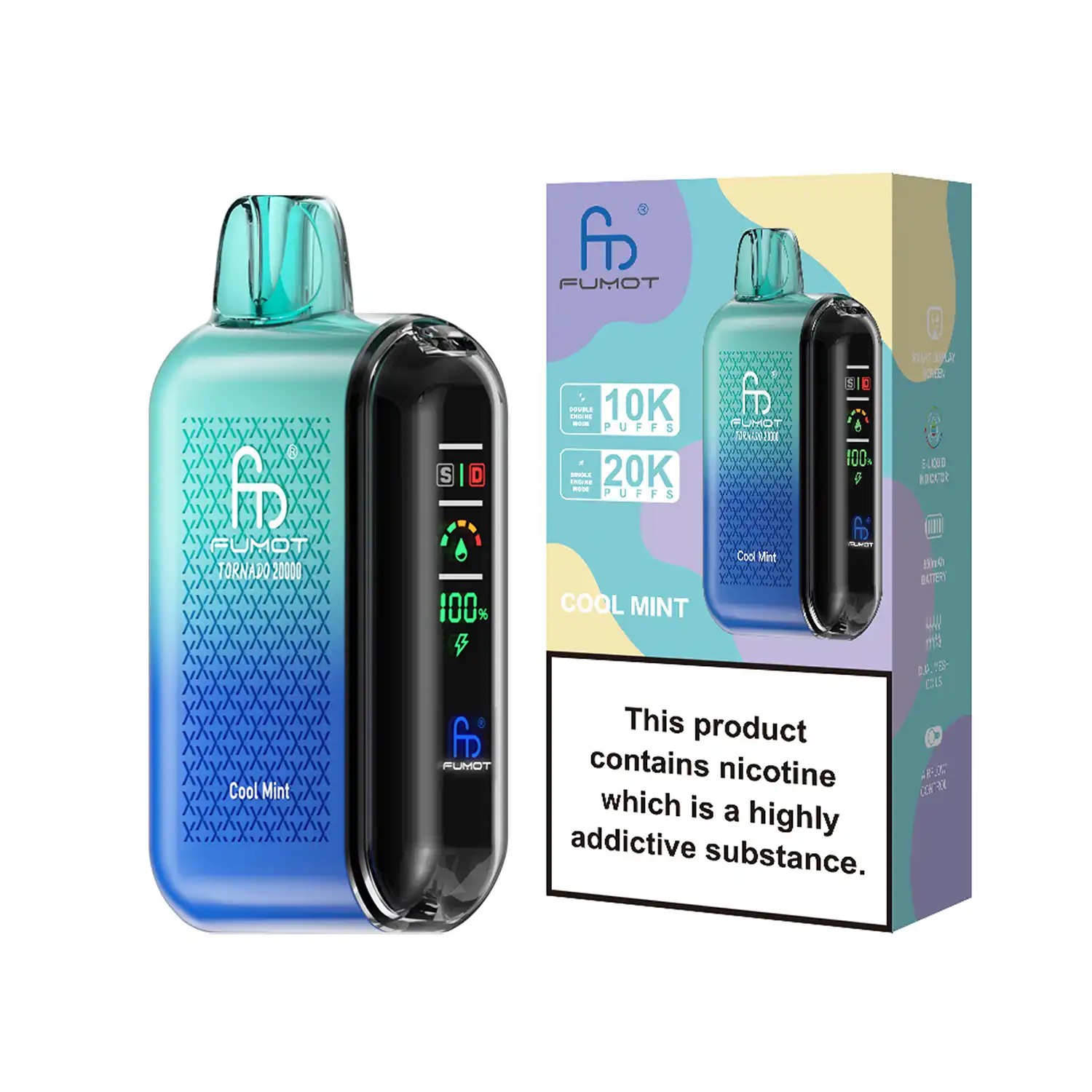 Fumot Tornado Vape 20000 - Cool Mint
