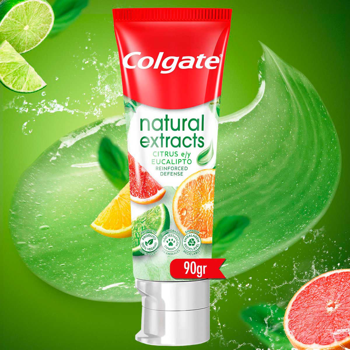 Creme Dental Colgate Natural Extracts Citrus e Eucalipto 90g