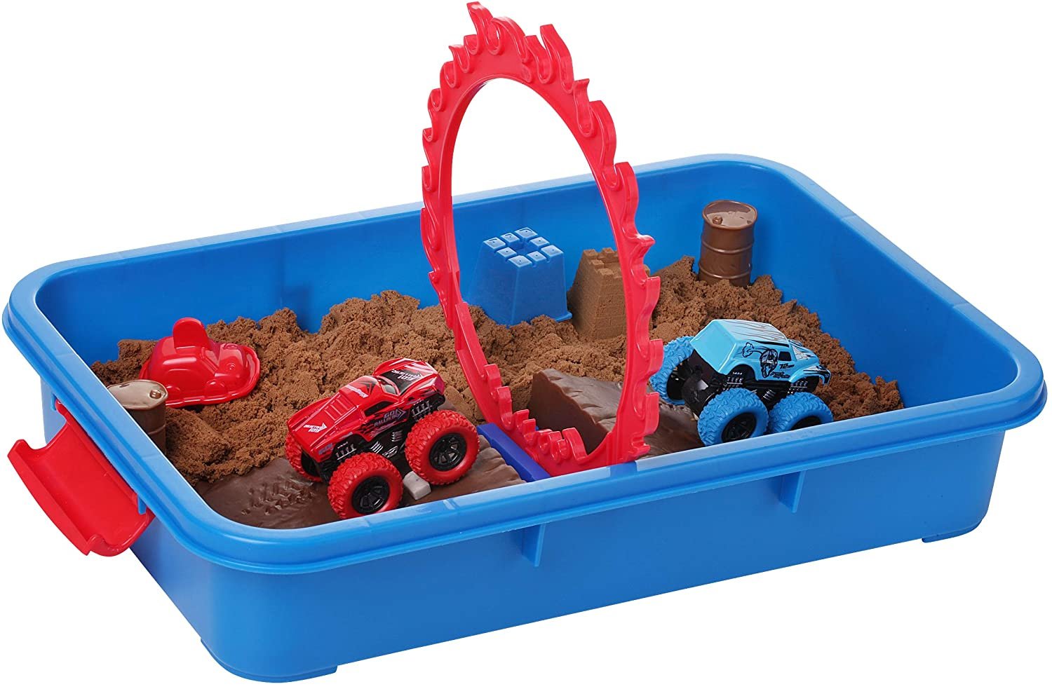 Dazmers Monster Truck Sand Play Set Sensory Kit for 3-4, 5 Year Old, Toddlers