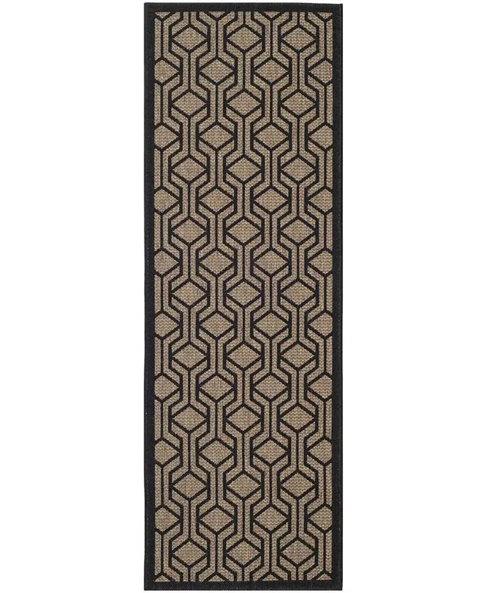 Safavieh Courtyard Brown and Black 2'3