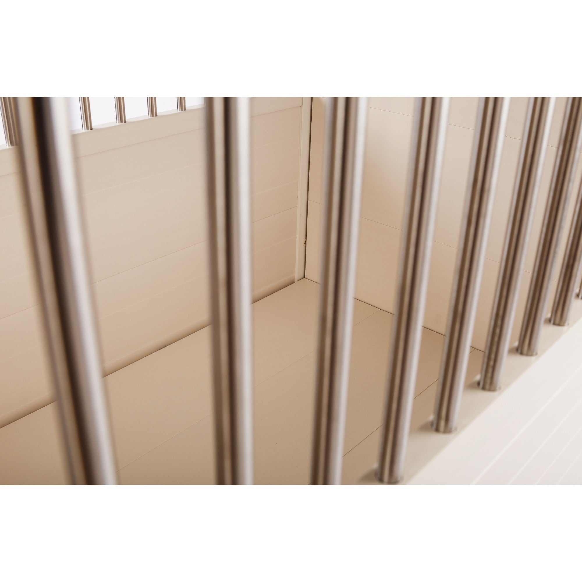 ECOFLEX Dog Crate End Table - Antique White Large