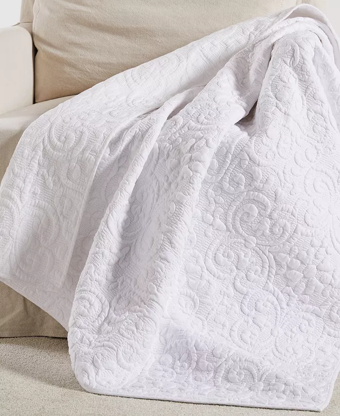 Levtex Sherbourne Quilted Stitch Throw， 50