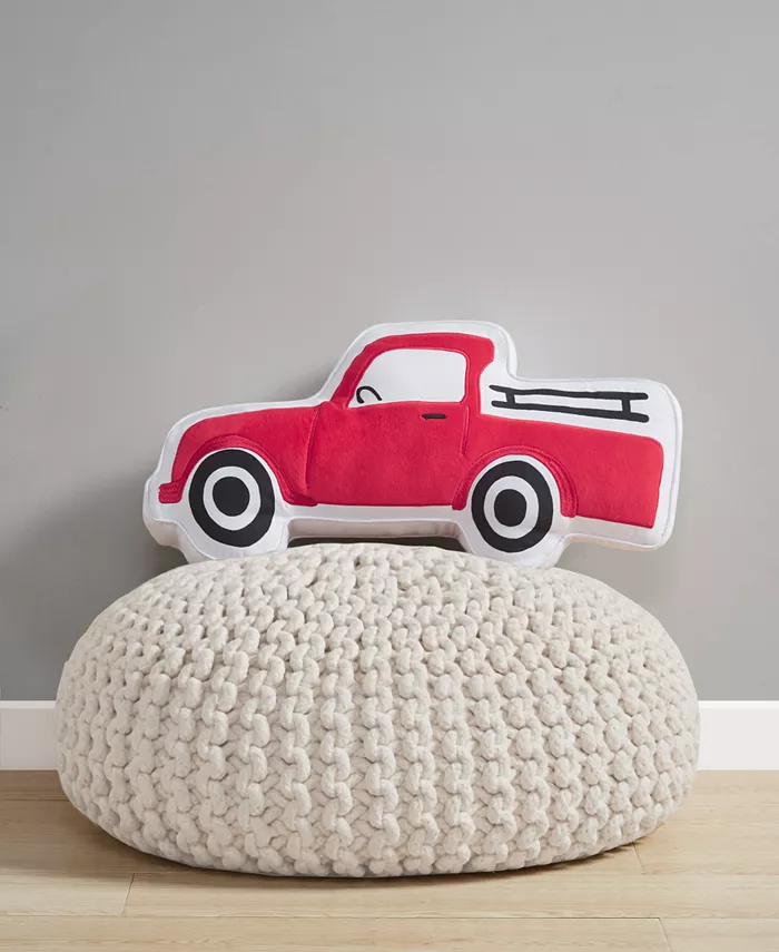 Charter Club Kids Red Truck Decorative Pillow， 9.6