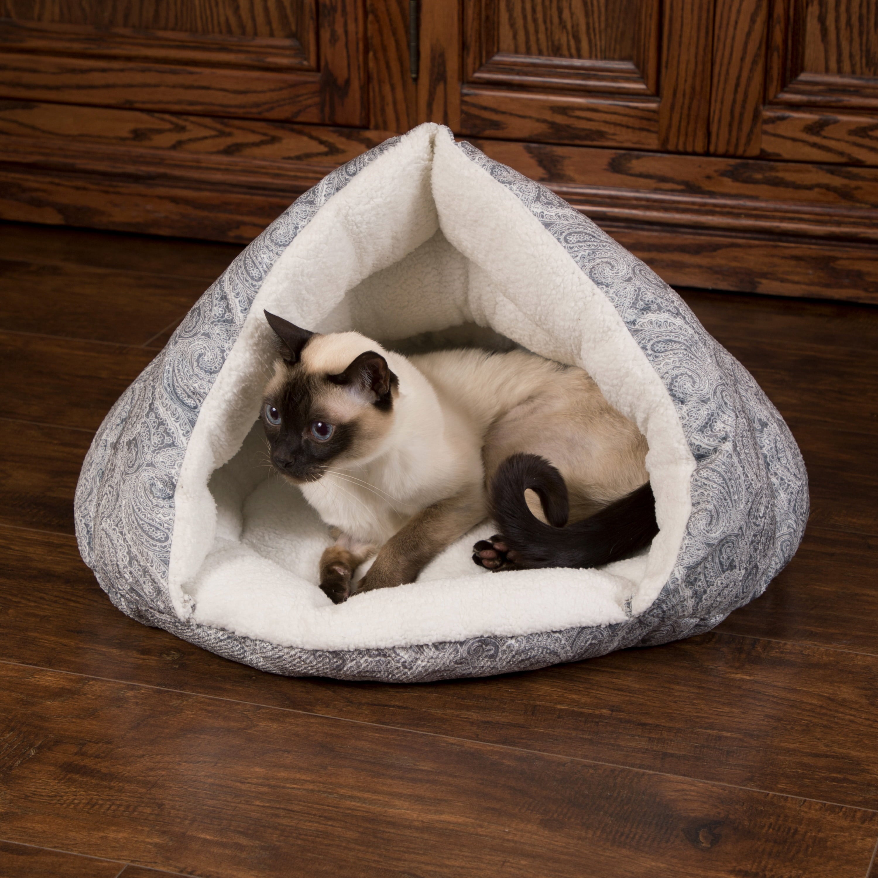 KandH Pet Products Self-Warming Kitty Hut Gray 19