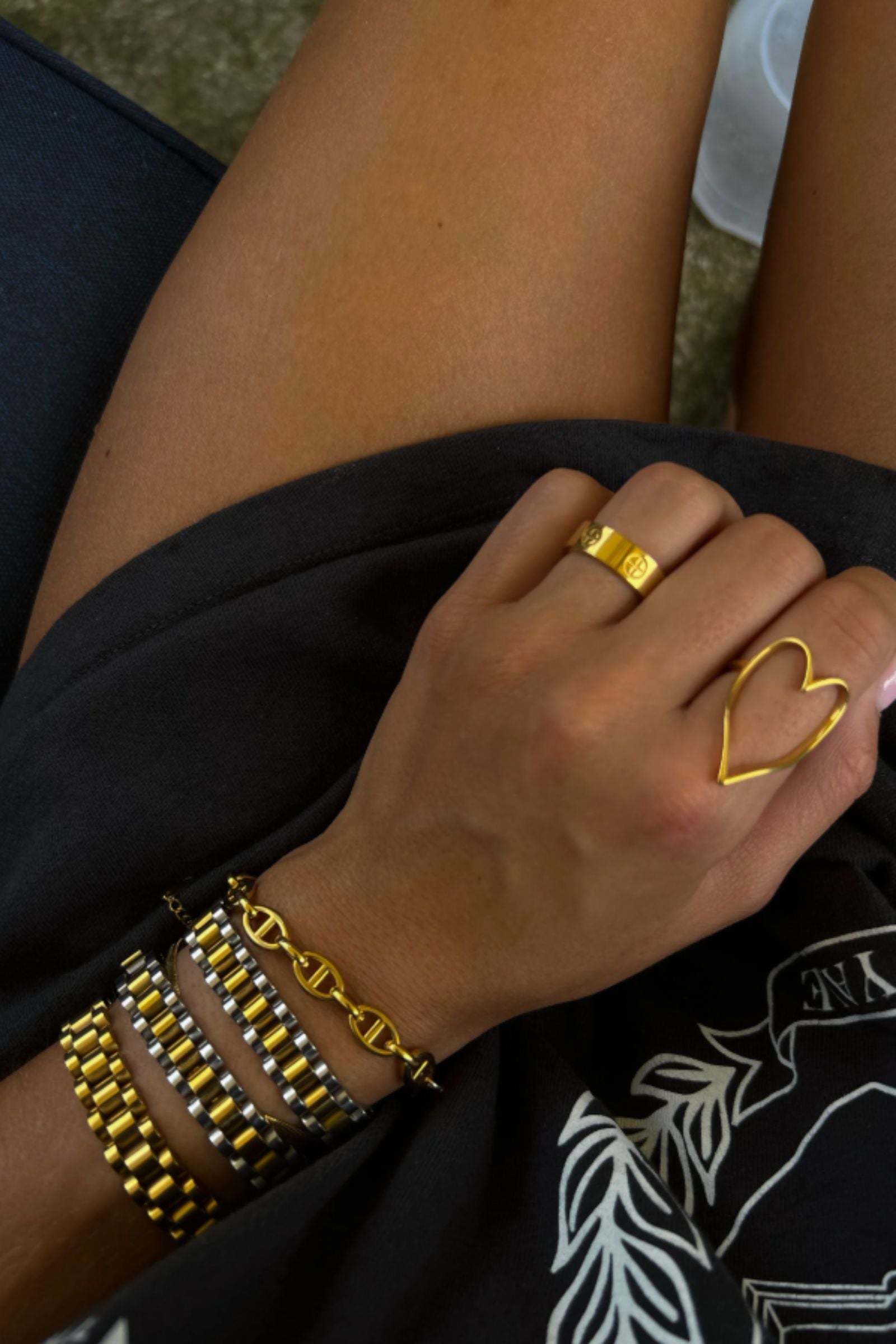 PRE-ORDER Gold Heart Ring apx 4/30