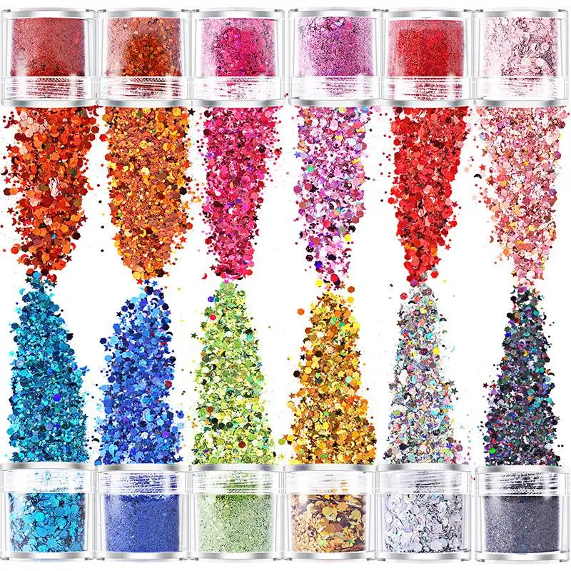 Holographic Chunky Glitter 12 Colors