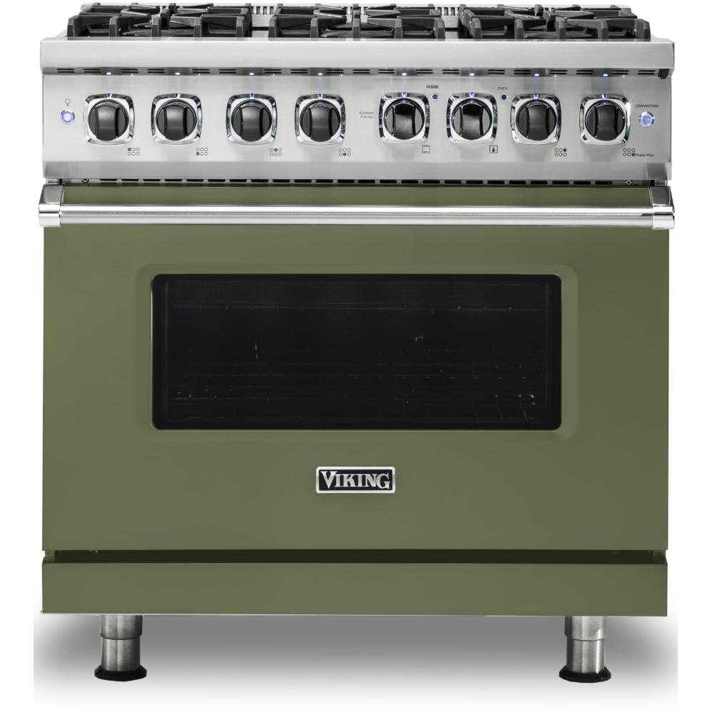 Viking 36-inch Freestanding Dual-Fuel Range with Vari-Speed Dual Flow Convection CVDR536-6BCYLP