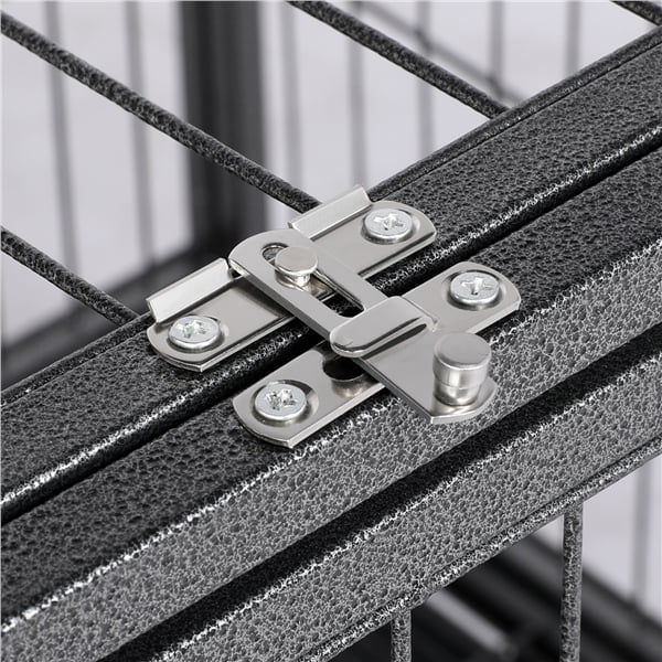 Heavy Duty Collapsible Dog Kennel and Crate Pet Playpen Indoor Outdoor Black