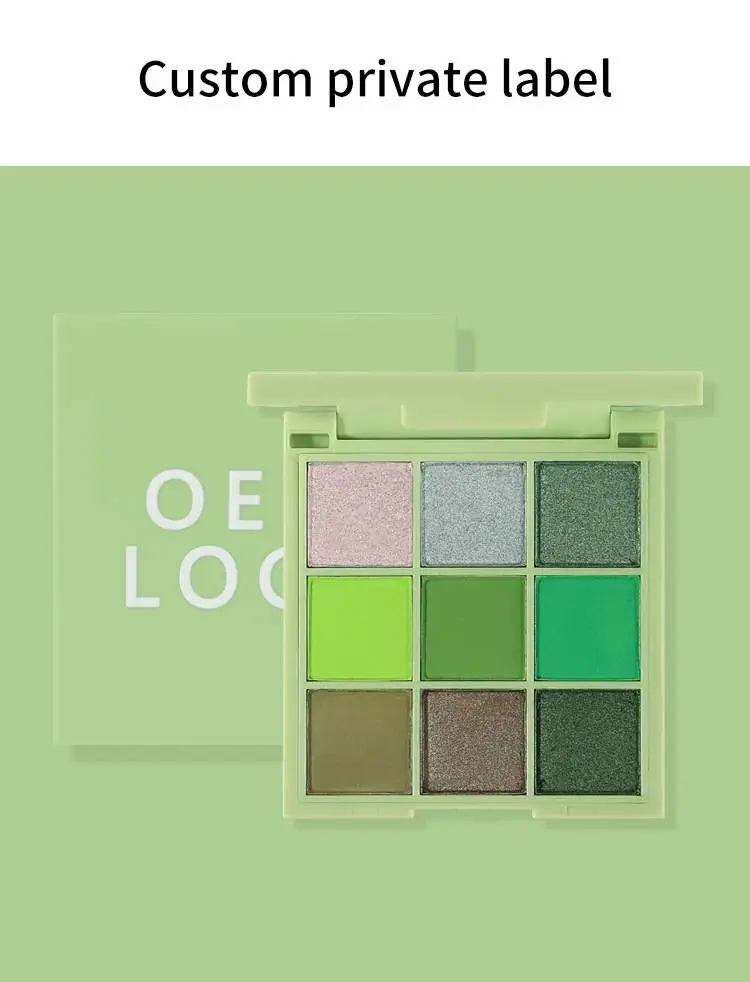 Custom Macaron Colors Pressed Pigment Eeyeshadow Palette