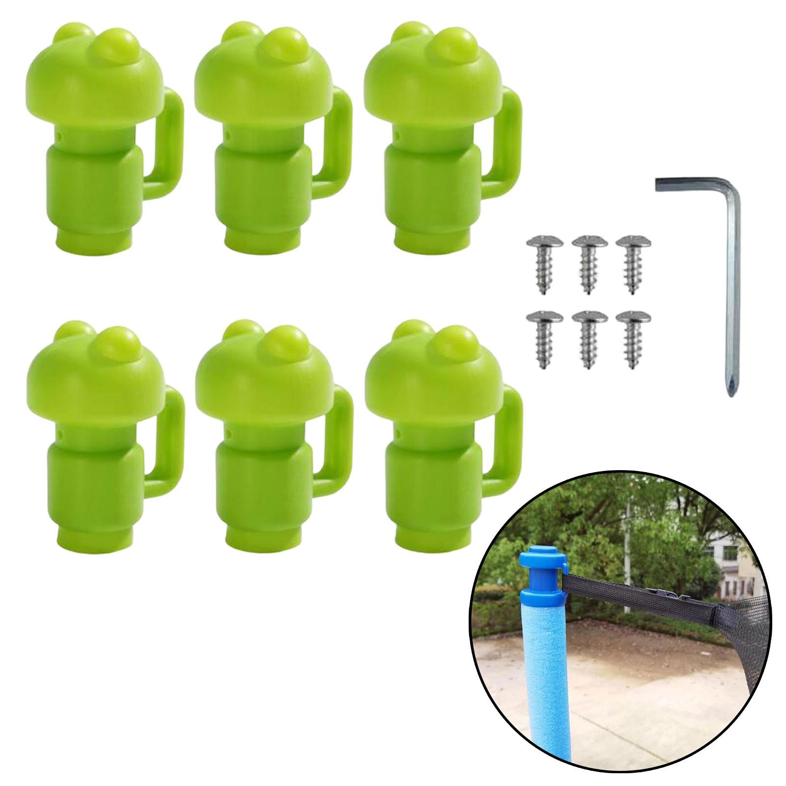 Portable Trampoline Enclosure Pole Cover Durable Replacement Accessories Green