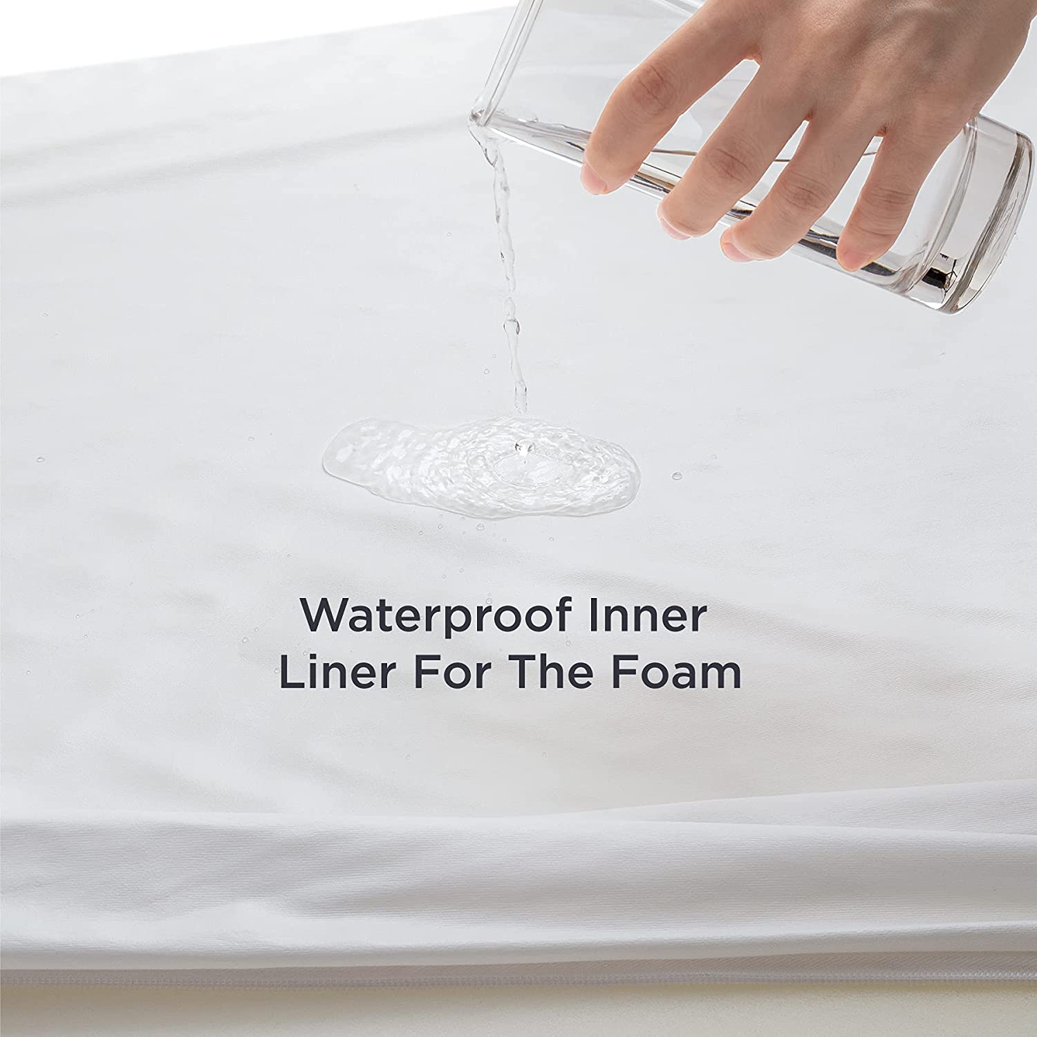 Bedsure Orthopedic Dog Bed for Medium Dogs - Waterproof Dog Bed Medium， Foam Sofa with Removable Washable Cover， Waterproof Lining and Nonskid Bottom Couch， Pet Bed