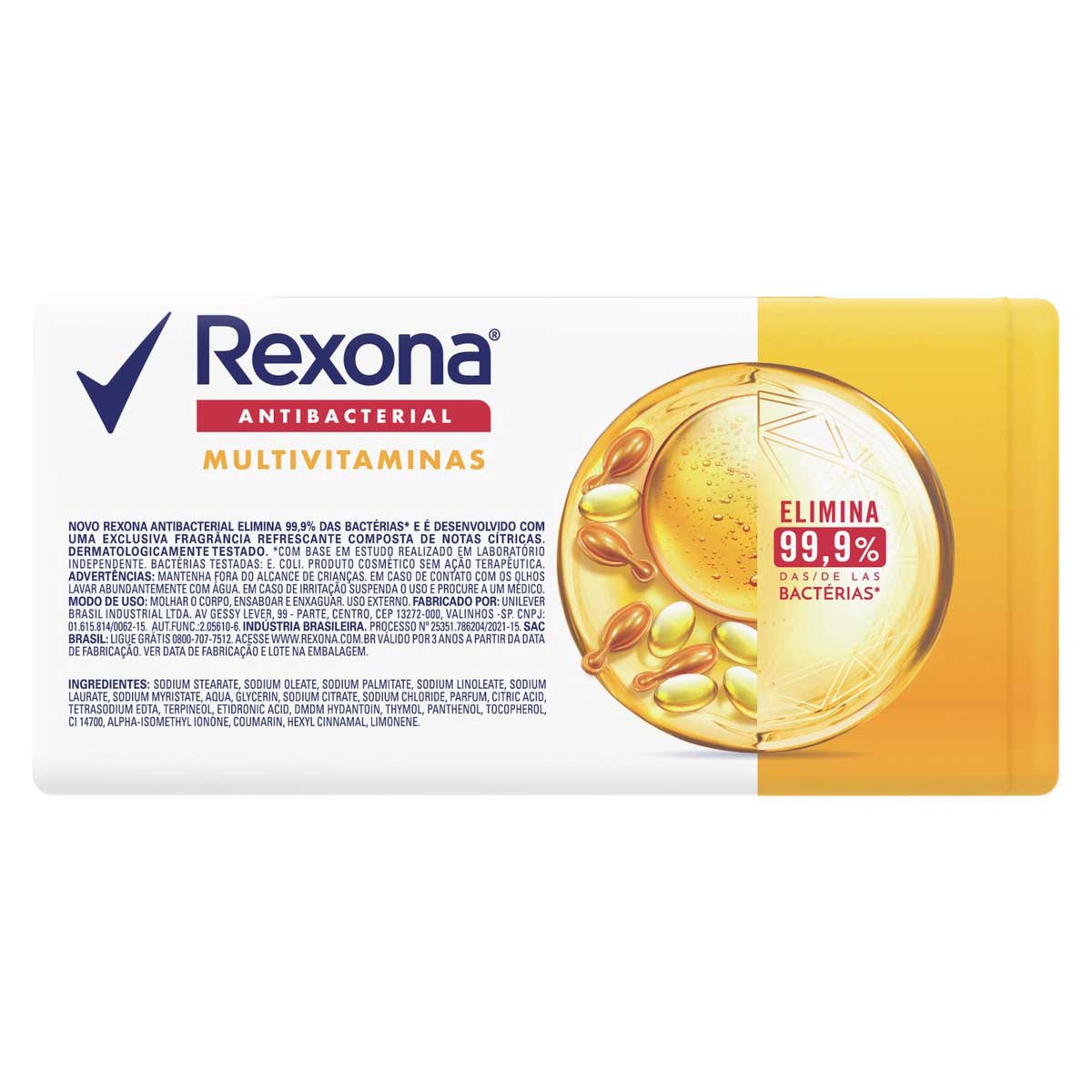 Sabonete em Barra Rexona Multivitaminas 84g 6 barras