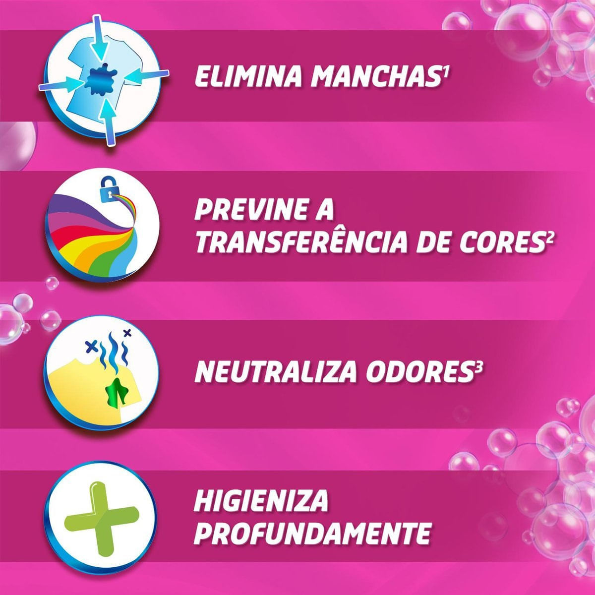 Kit com 3 Tira Manchas Vanish Pink 400g