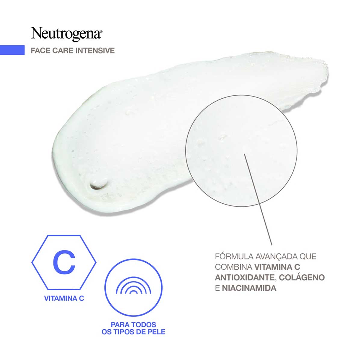 Hidratante Facial Antissinais Reparador Neutrogena Face Care Intensive 100g