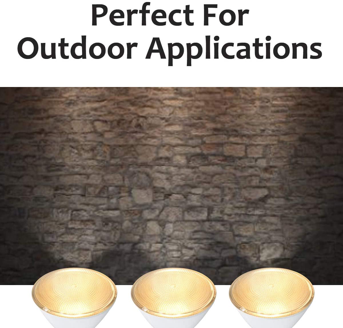 AmeriLuck 4 Pack PAR38 LED Flood Light Bulb 13W=90W 5000K Daylight Indoor/Outdoor， Non-Dimmable， 900Lumens