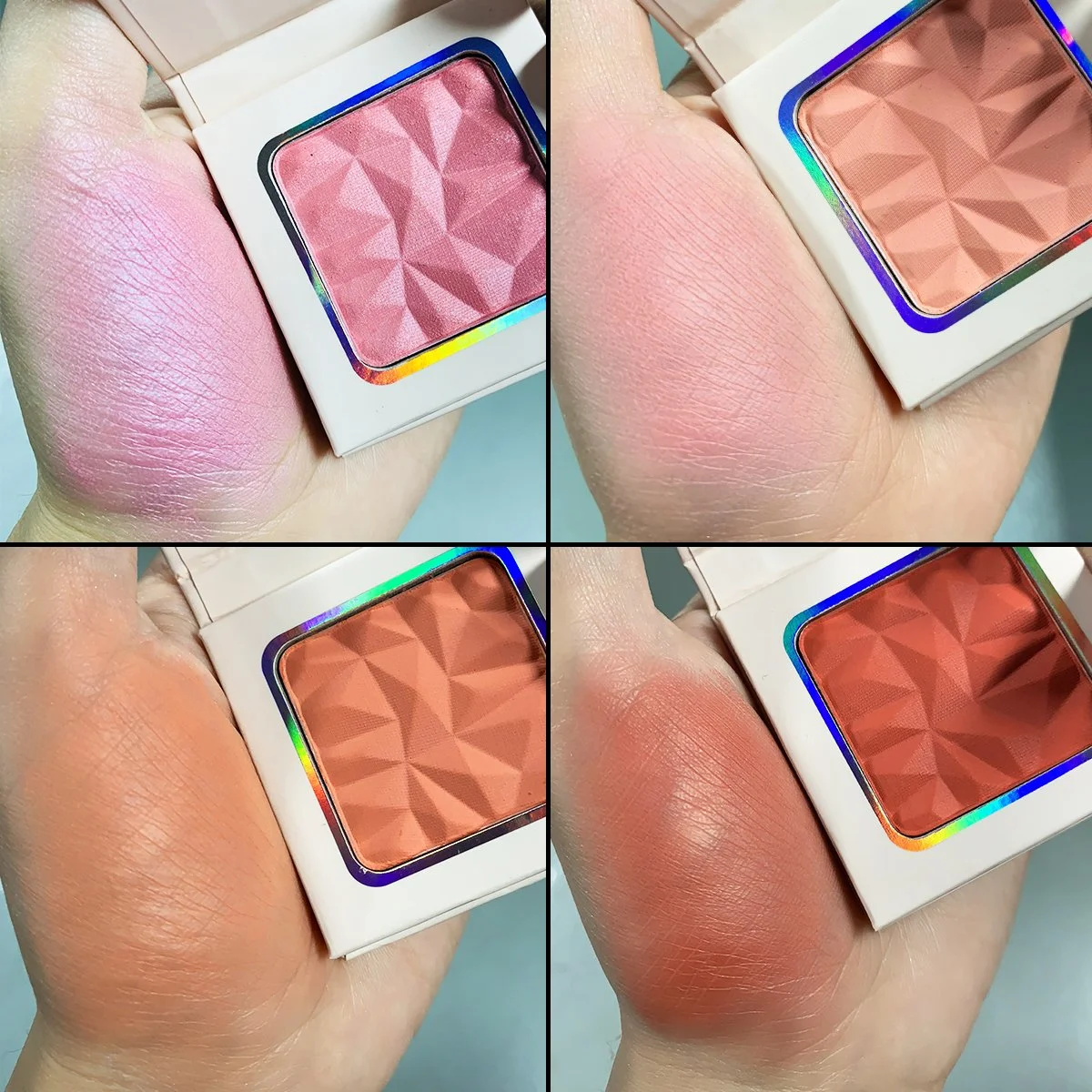 Private Label No Logo Diamond Single Blush Palette